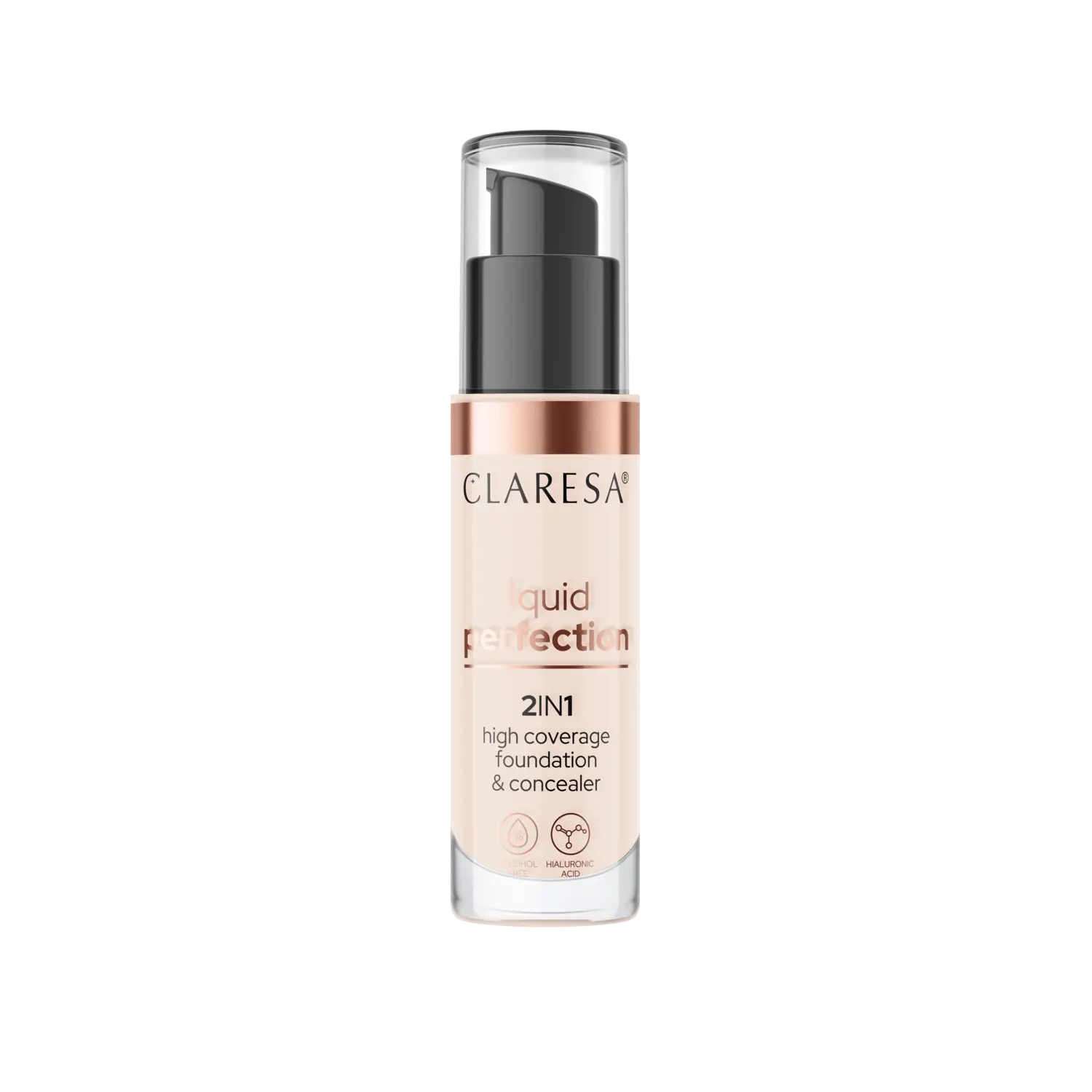 

Легкий консилер и тональный крем для лица Claresa Liquid Perfection, 34 гр