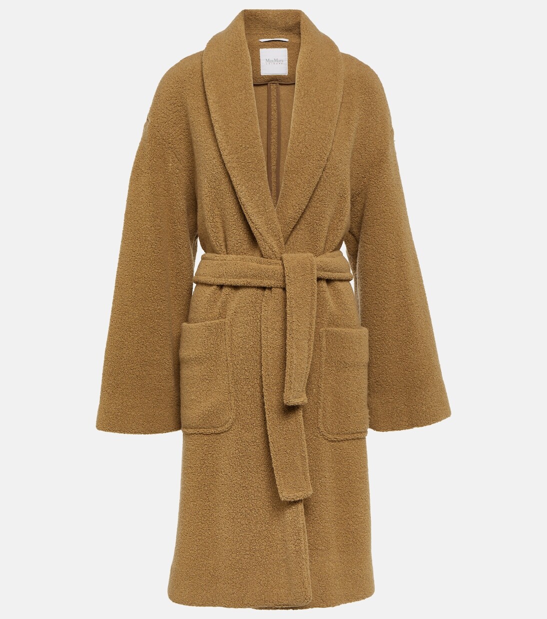 

Пальто leisure brava из смесовой шерсти Max Mara, бежевый