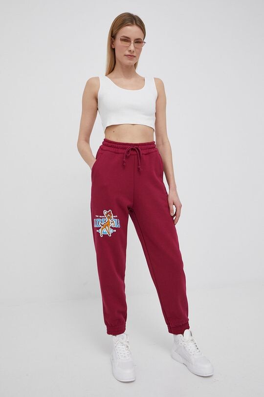 

Хлопковые брюки Trefoil Moments HD2756 adidas Originals, фиолетовый