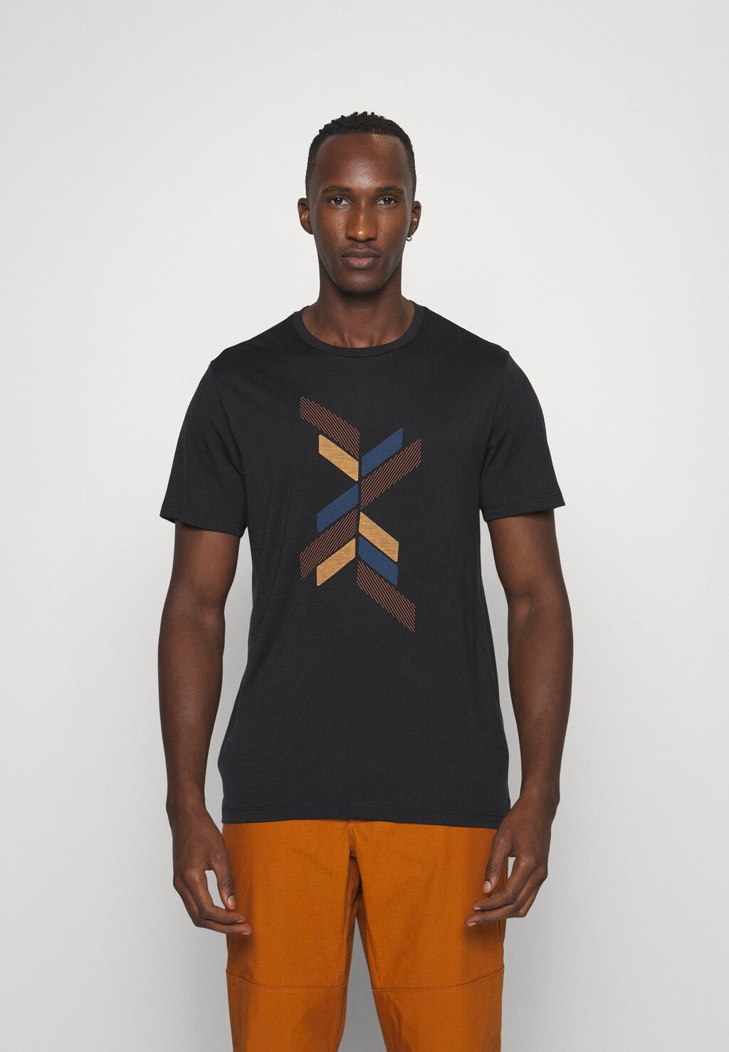 

Футболка с принтом Merino 125 Cool-Lite Sphere Ii Ss Tee Le Icebreaker, черный