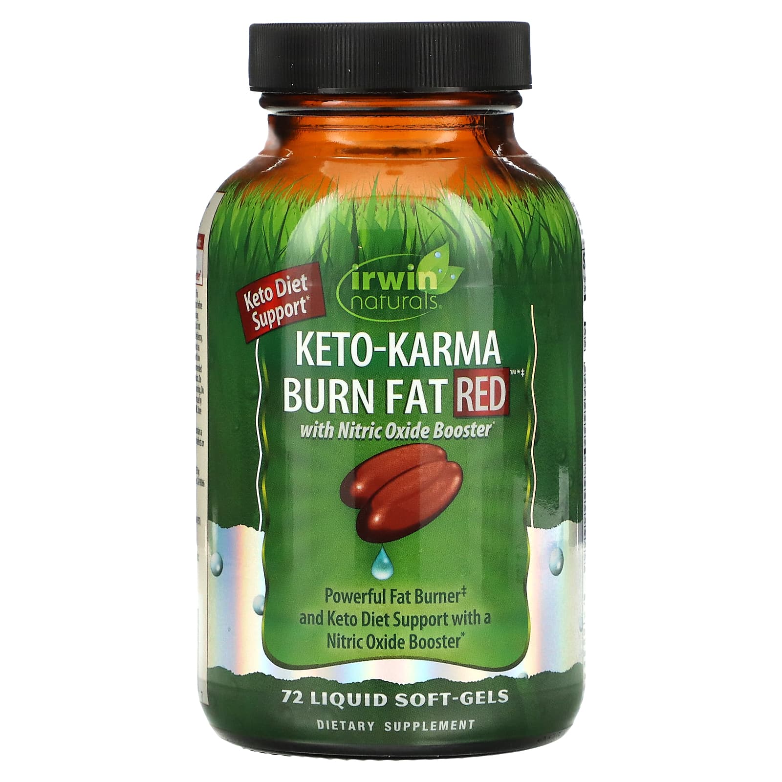 Irwin Naturals Keto-Karma Burn Fat Red 72 Liquid Soft-Gels irwin naturals keto karma burn fat red 72 liquid soft gels