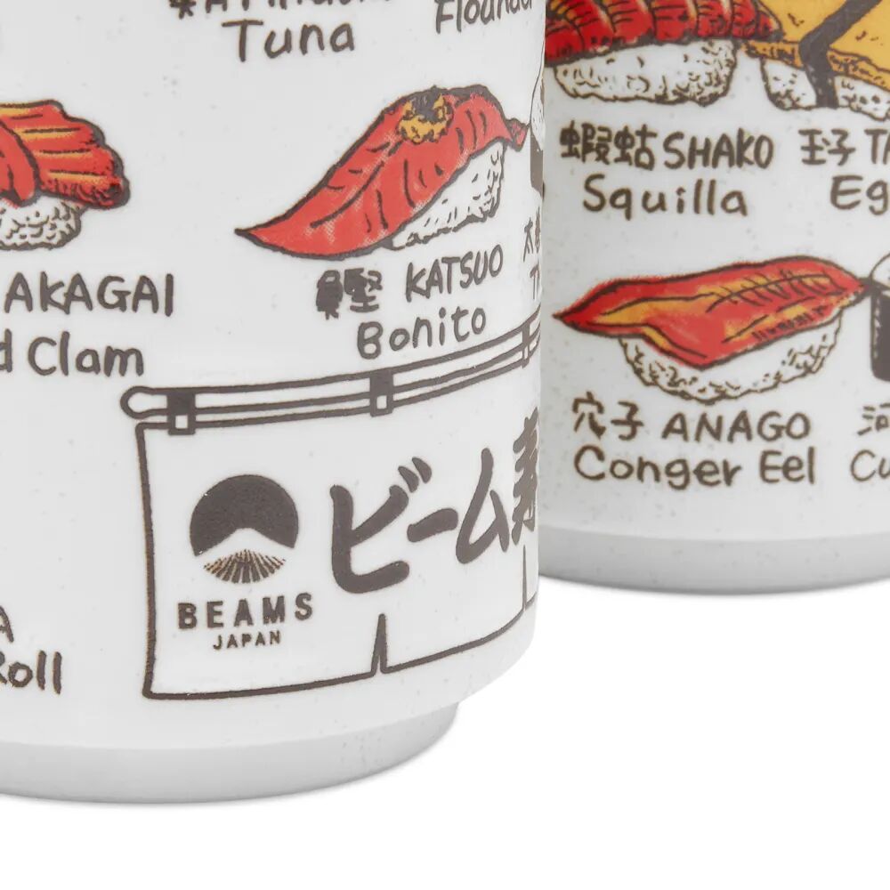 Керамическая чашка Beams Japan Fish — набор из 2 шт., белый