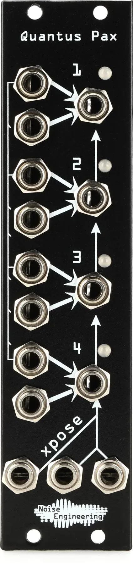 

Шумотехника Quantus Pax 4-канальный сумматор и модуль полифонической транспозиции Eurorack - черный