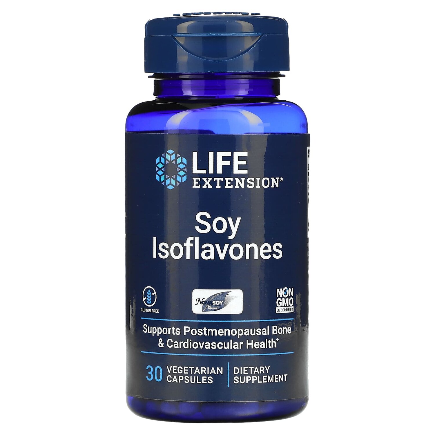 

Соевые изофлавоны, высокая степень усвоения, 30 вегетарианских капсул, Life Extension