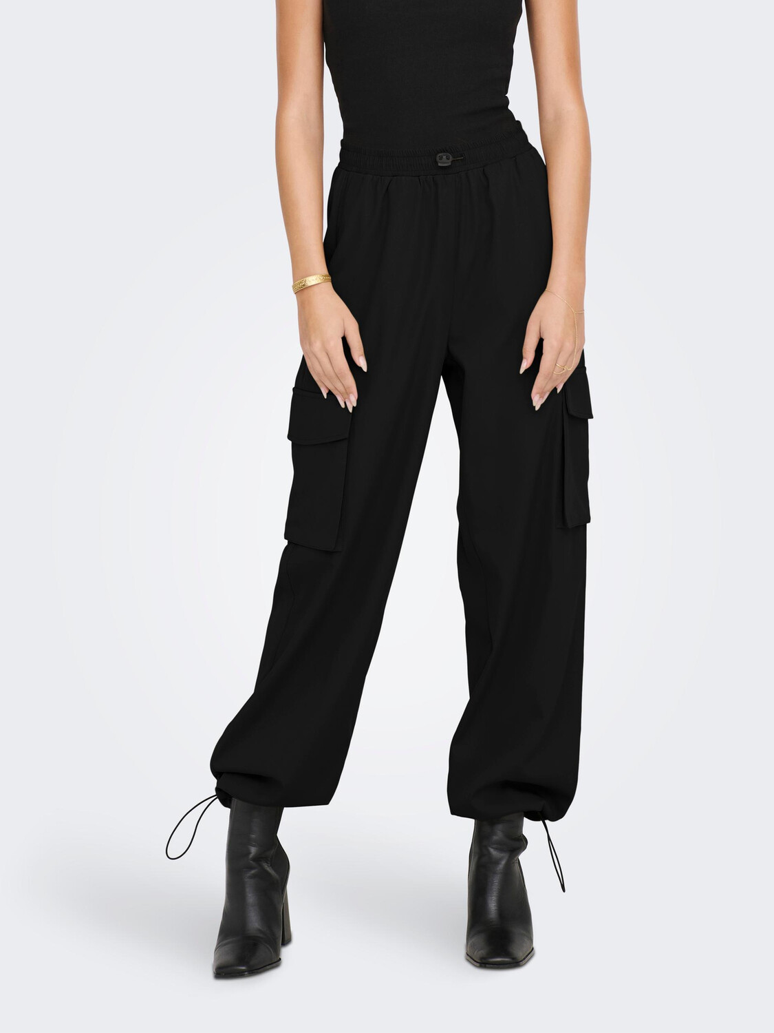 

Брюки ONLY Cargo Hose Lässige Stoff Pants ONLCASHI, черный