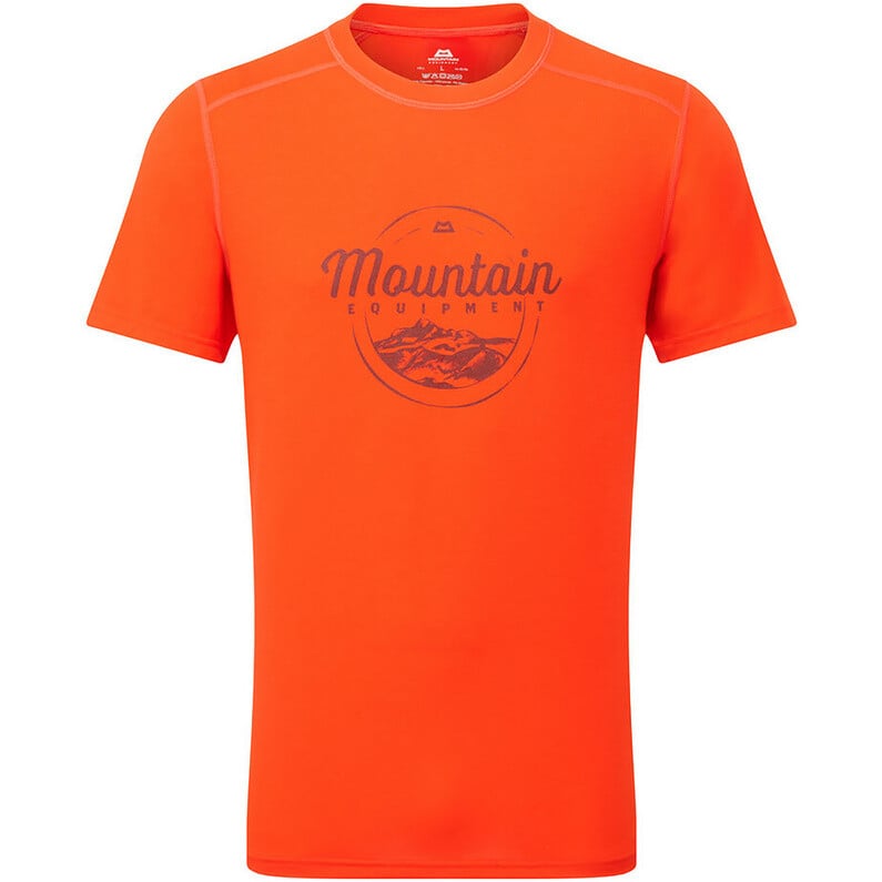 

Мужская футболка с надписью Headpoint Mountain Equipment, цвет Cardinal Orange