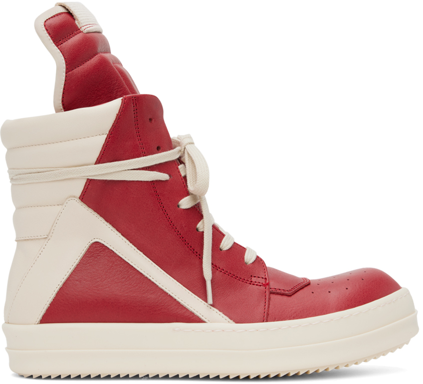 

Красные кроссовки Geobasket Rick Owens