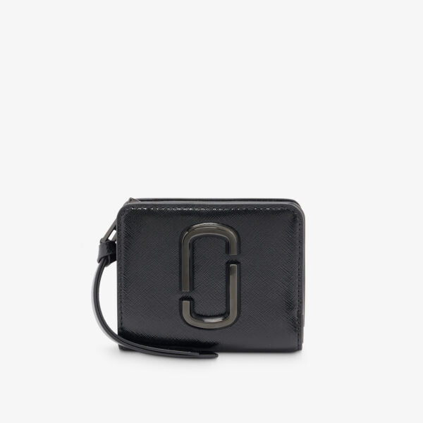 

Мини-кошелек Snapshot с металлической бляшкой и логотипом Marc Jacobs, черный