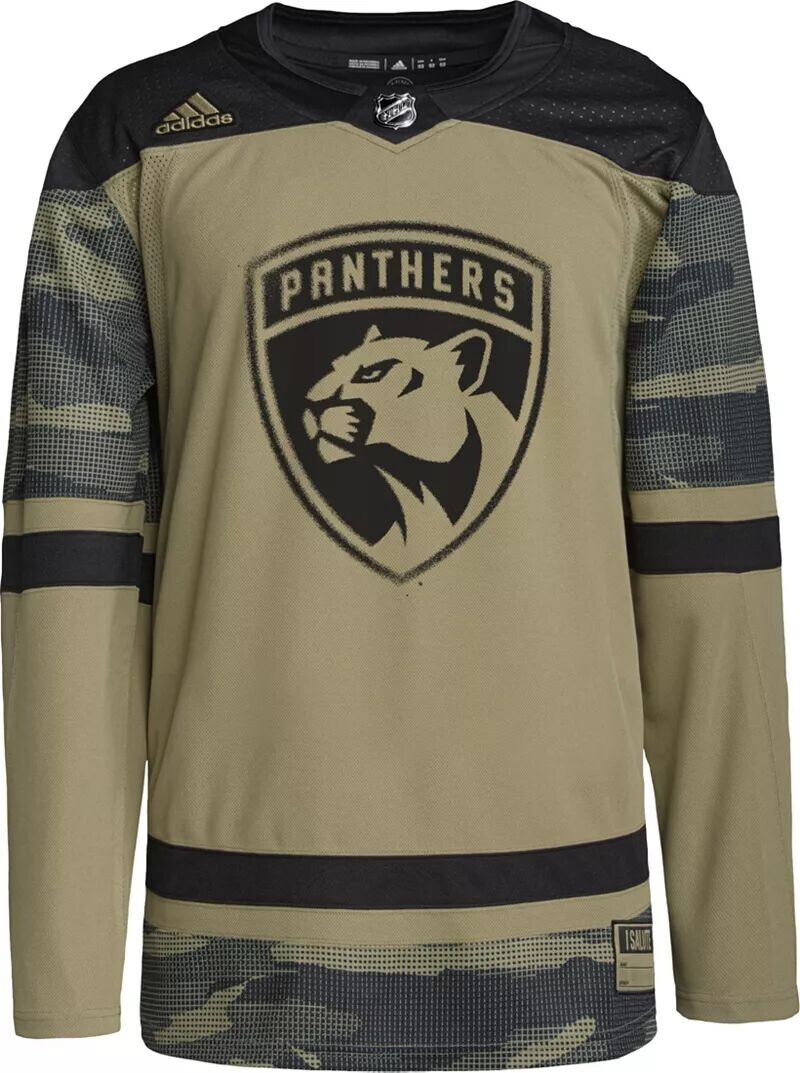

Зеленое джерси Adidas Adult Florida Panthers с камуфляжной надписью ADIZERO