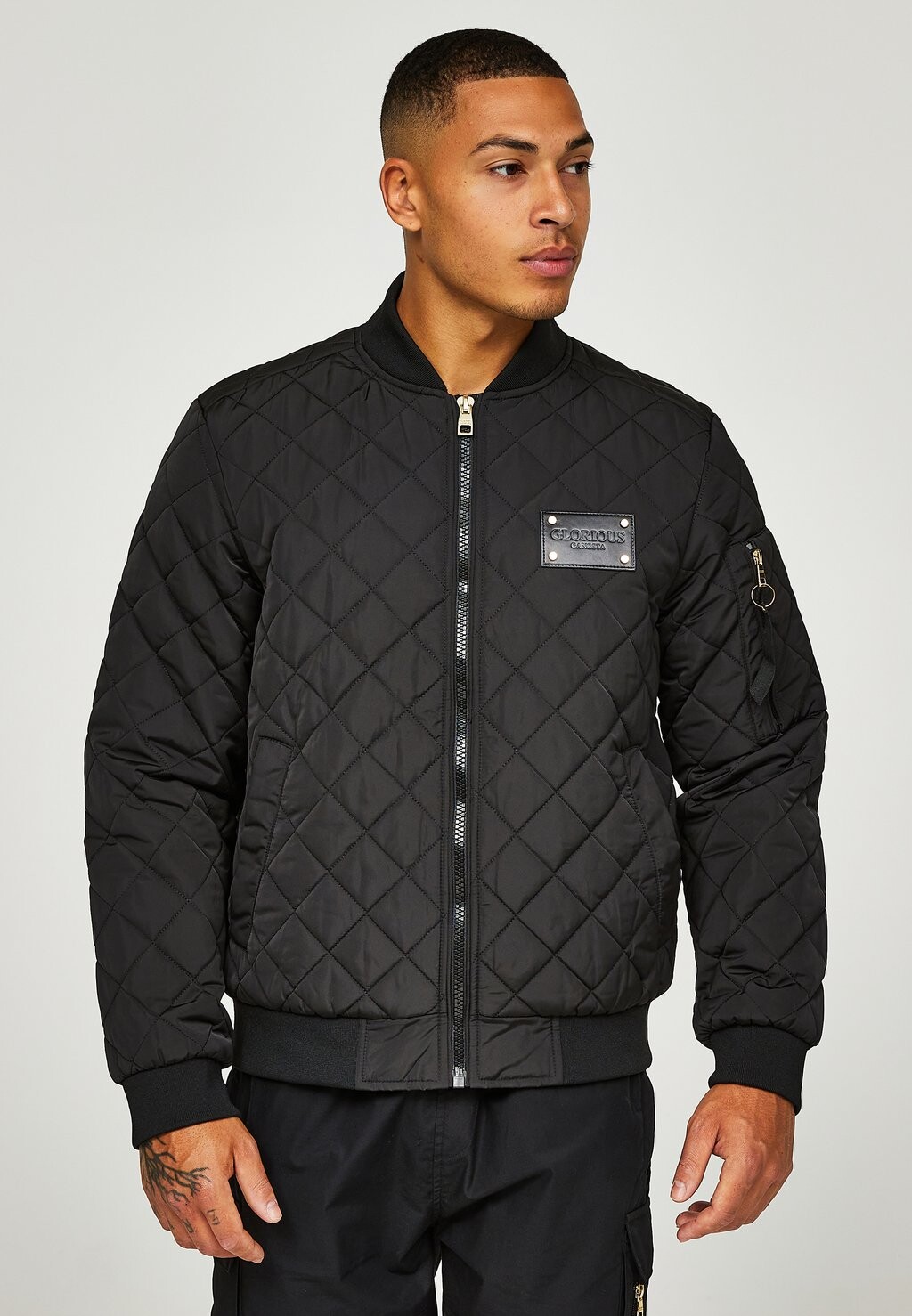 Куртка-бомбер MORITZIO QUILTED JACKET Glorious Gangsta, черный куртка бомбер zara quilted черный