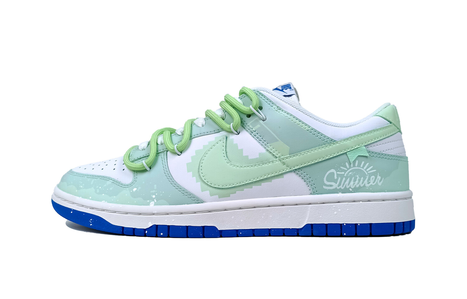 

Кроссовки Nike Dunk Skateboarding Shoes Men Low-top White/green, светло-зеленый