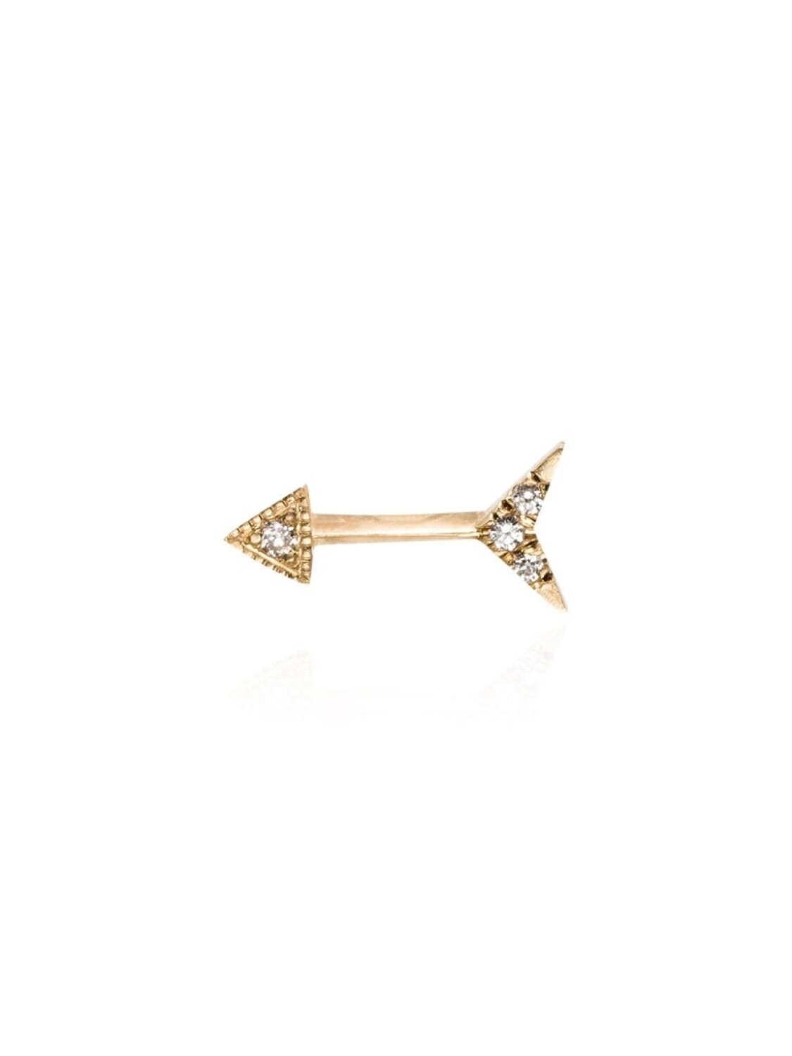 

Серьга-гвоздик из желтого золота с бриллиантами Lizzie Mandler Fine Jewelry