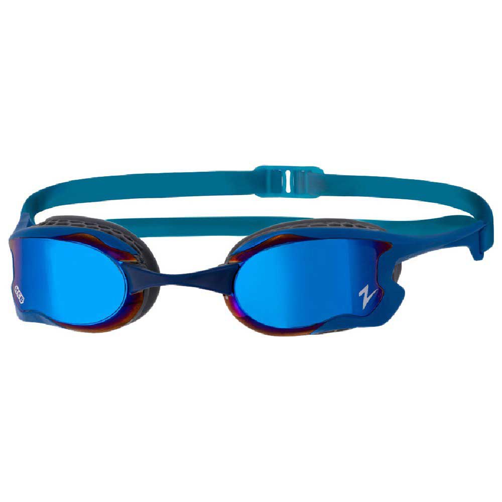 Очки для плавания Zoggs Raptor HCB Mirror, синий