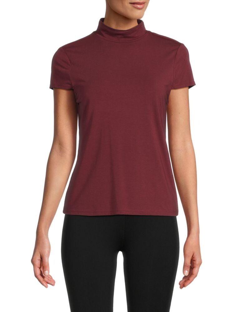 

Топ из модала с воротником-стойкой Dkny, цвет Cabernet