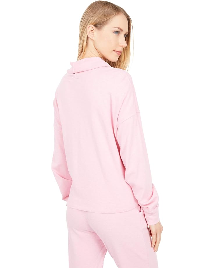 Толстовка bobi Los Angeles Sustainable Slub Terry Turtleneck Long Sleeve Sweatshirt, цвет Bunny Pink