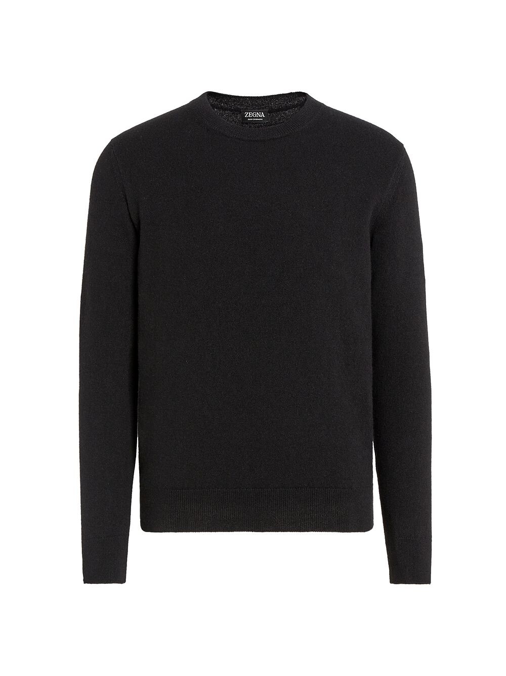 

Кашемировый свитер с круглым вырезом Oasi ZEGNA, черный