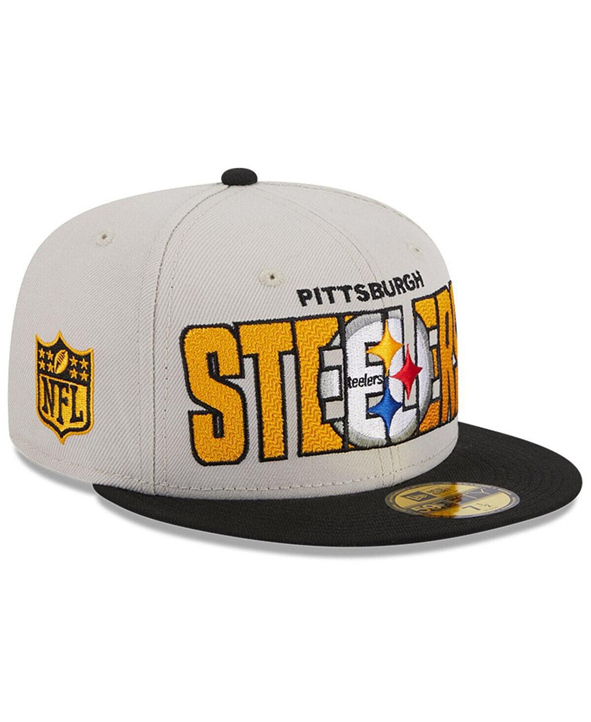 

Мужская каменная черная кепка Pittsburgh Steelers на драфте НФЛ 2023 года 59FIFTY New Era