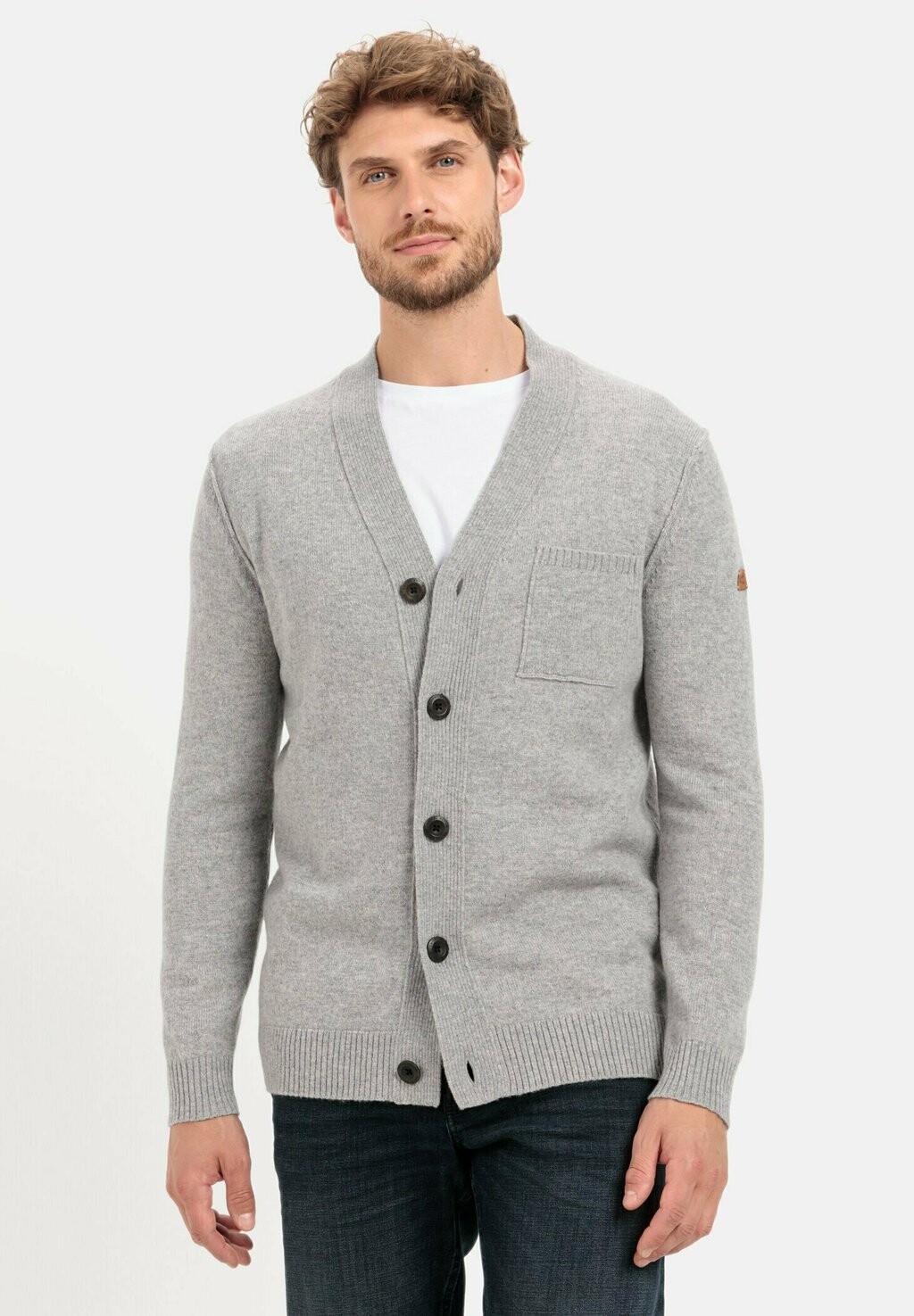 

Кардиган AUS REINER camel active, цвет cold grey melange