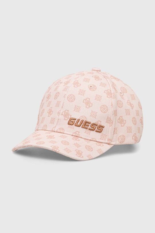 

Бейсболка из хлопка Guess, розовый