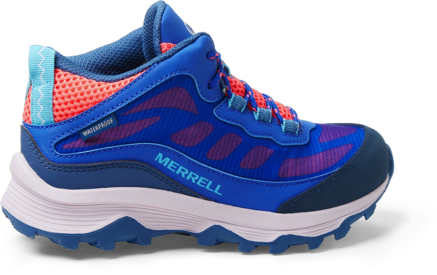 

Походные ботинки Moab Speed ​​Mid водонепроницаемые — детские Merrell, синий