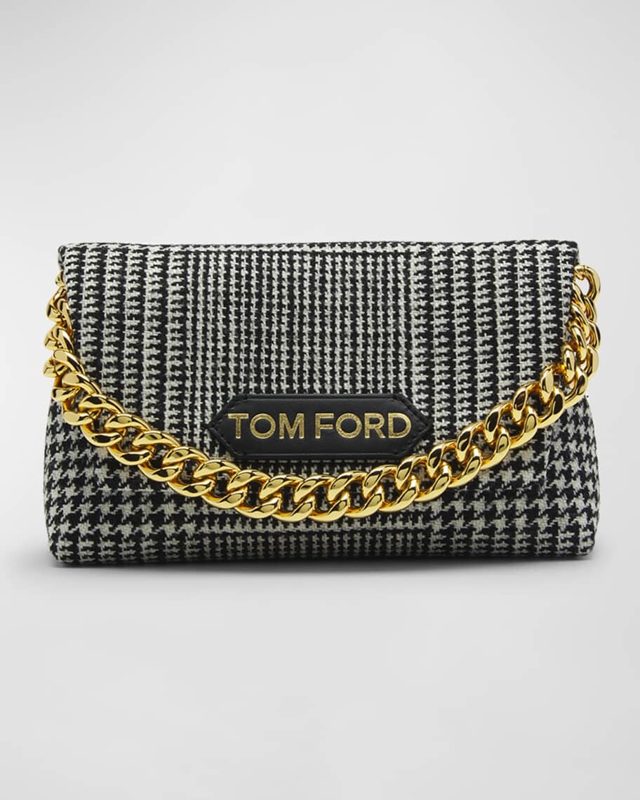 

Сумка Princes of Wales Label из шерсти с ручкой сверху TOM FORD