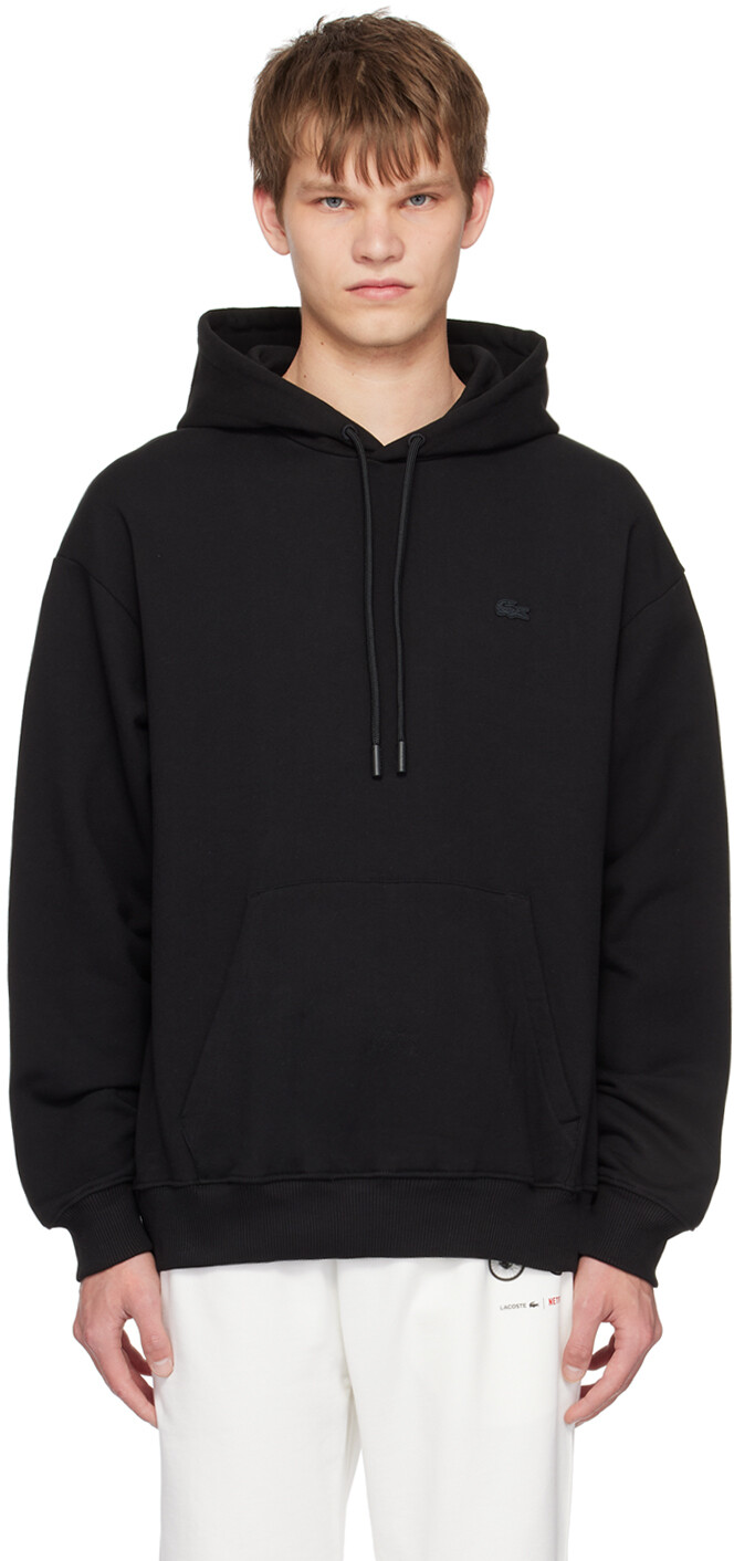 

Черная толстовка с капюшоном Netflix Edition Lacoste, Черный