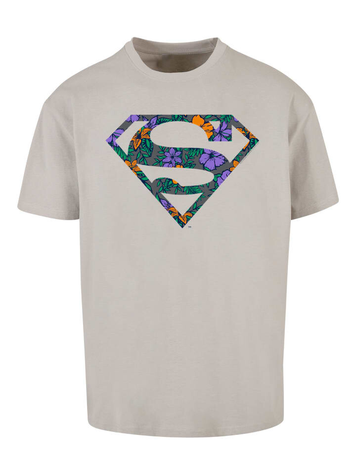 

Футболка F4NT4STIC Superman Superheld Floral Logo, цвет lightasphalt