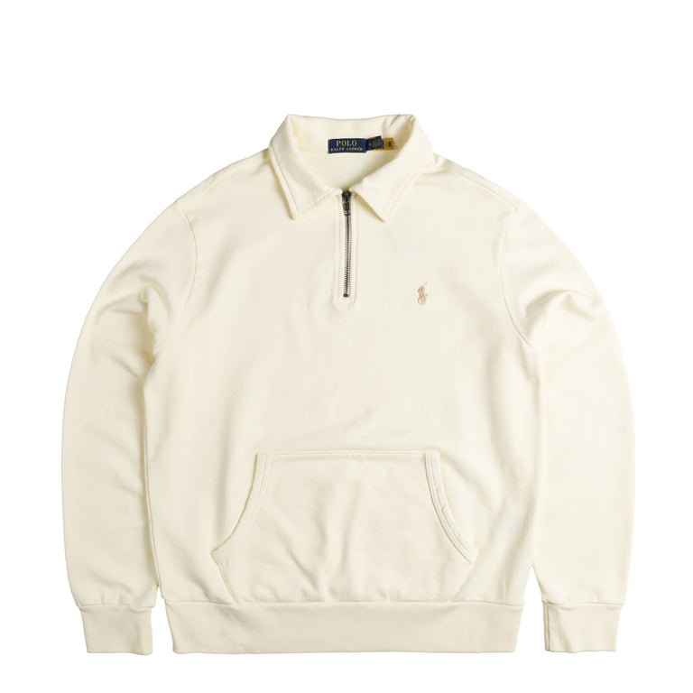 

Свитер Loopback Fleece Quarter-Zip Sweatshirt Polo Ralph Lauren, бежевый