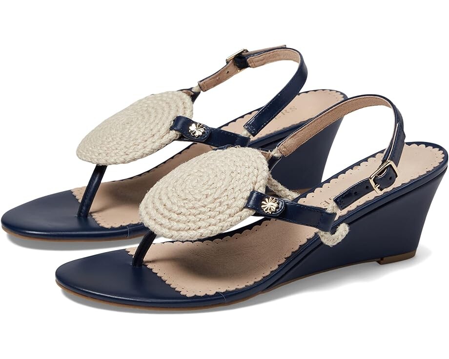 

Туфли Jack Rogers Reef Wedge, цвет Midnight/Ivory