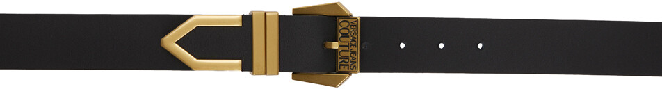 

Черный ремень с логотипом Versace Jeans Couture