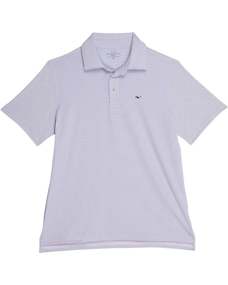 

Поло Vineyard Vines St. Jean Stripe Sankaty Polo, цвет St. Jean Multi/White Cap