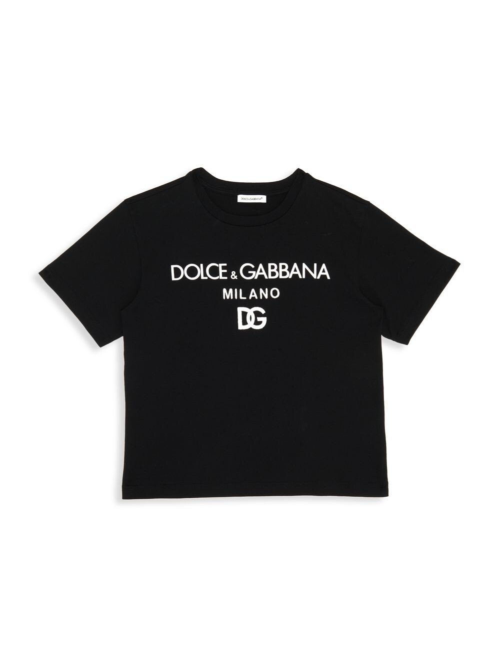 

Футболка Little Kid's & Kid's Logo с короткими рукавами DOLCE&GABBANA, черный