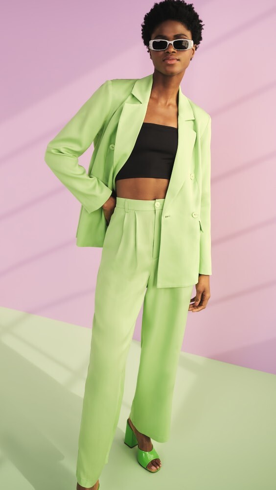 

Брюки KITRI Edith Green Wide Leg, зеленый