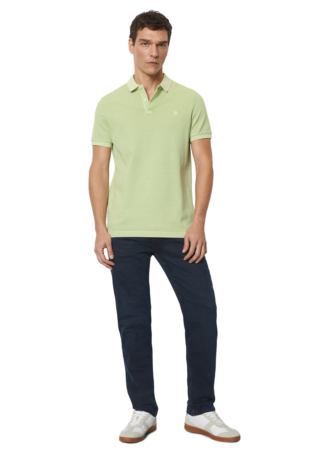 

Поло Marc O'Polo Piqué shaped, цвет cedar lime