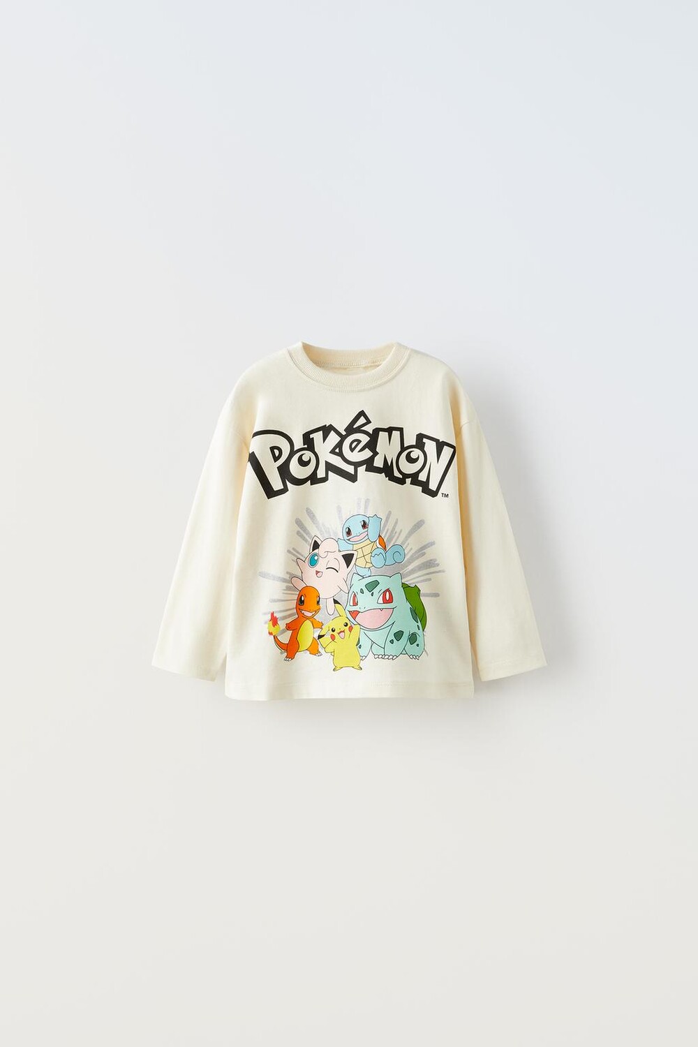 

Футболка покемон ZARA, экрю