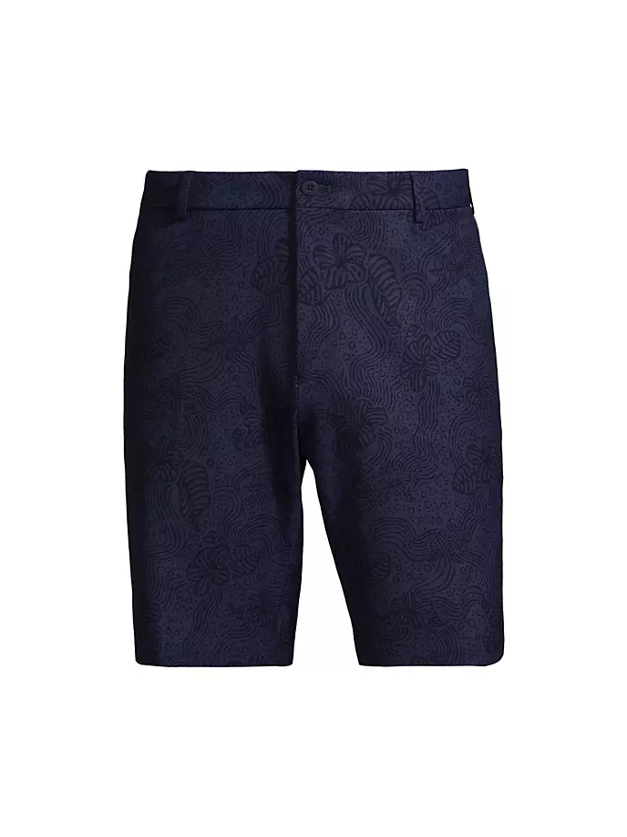 

Шорты с цветочным принтом Crown Crafted Surge Peter Millar, темно-синий
