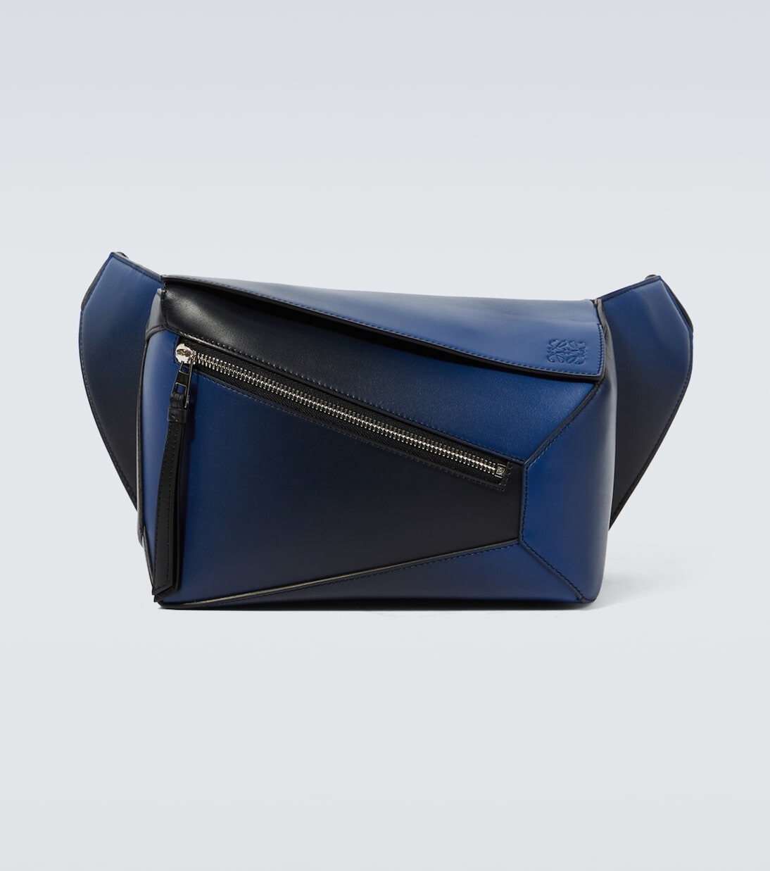 

Маленькая кожаная поясная сумка-пазл Loewe, синий