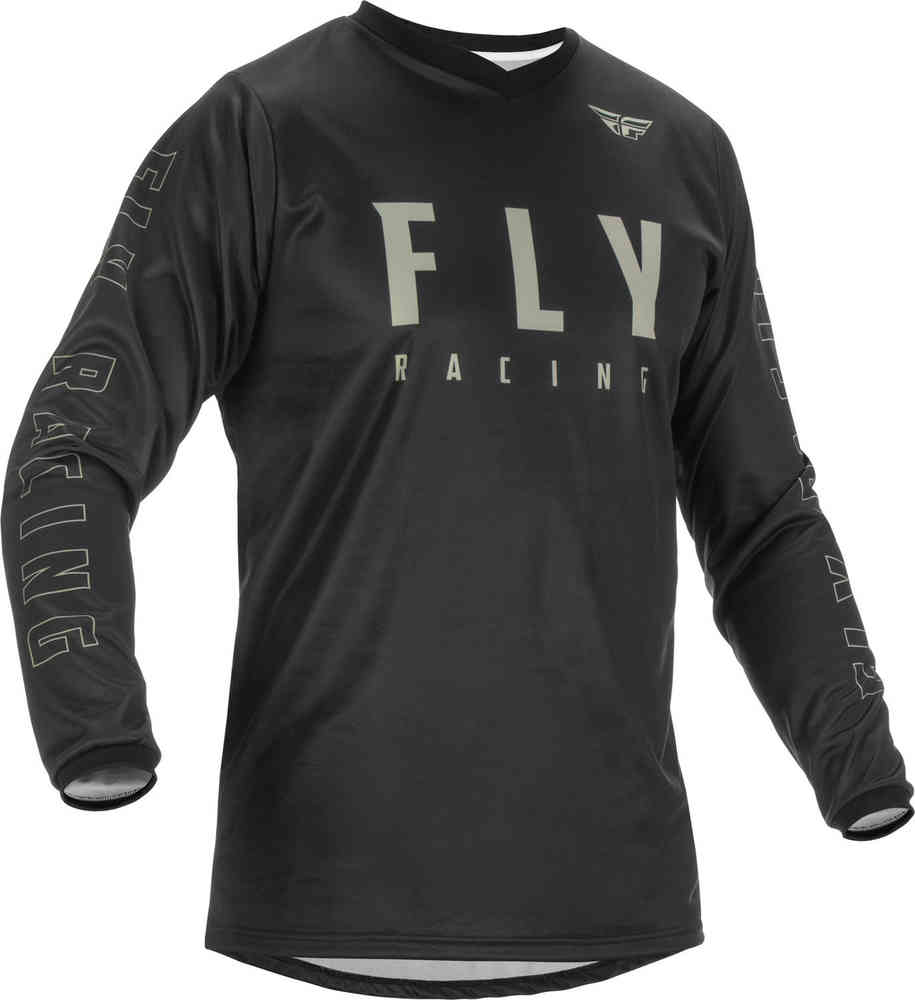 Джерси для мотокросса Fly Racing F-16 FLY Racing, черный/серый джерси fly racing f 16 молодежный черный серый