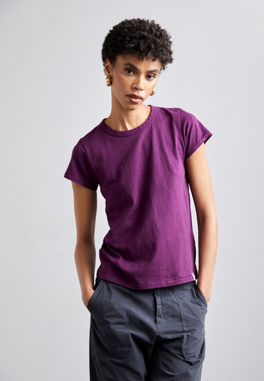 Базовая футболка The Slub Tee rag & bone, цвет lila