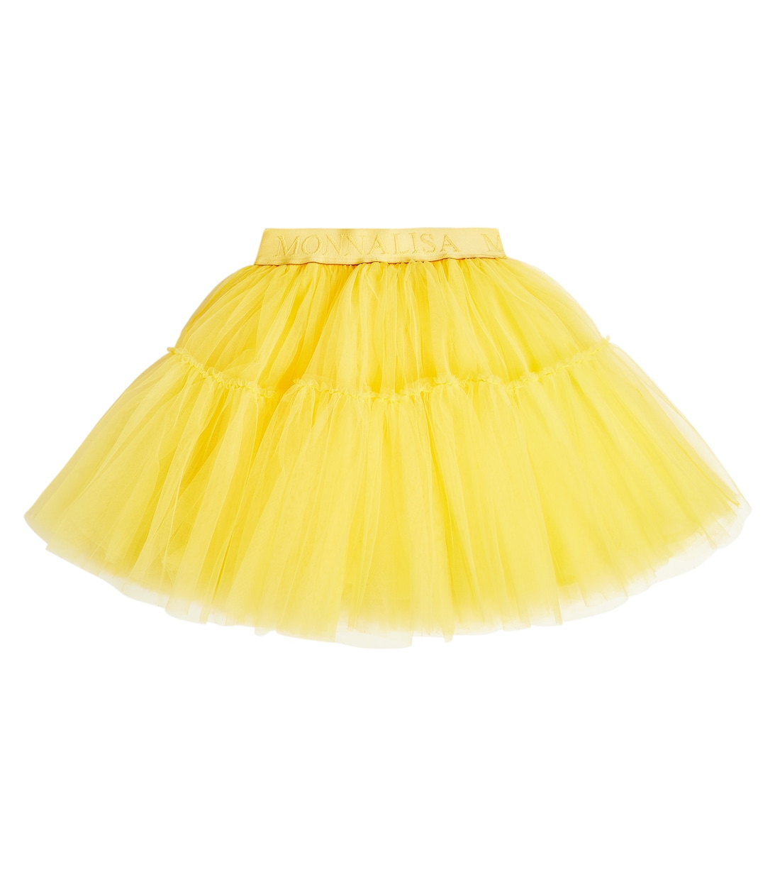 Многоярусная юбка из тюля Monnalisa, желтый