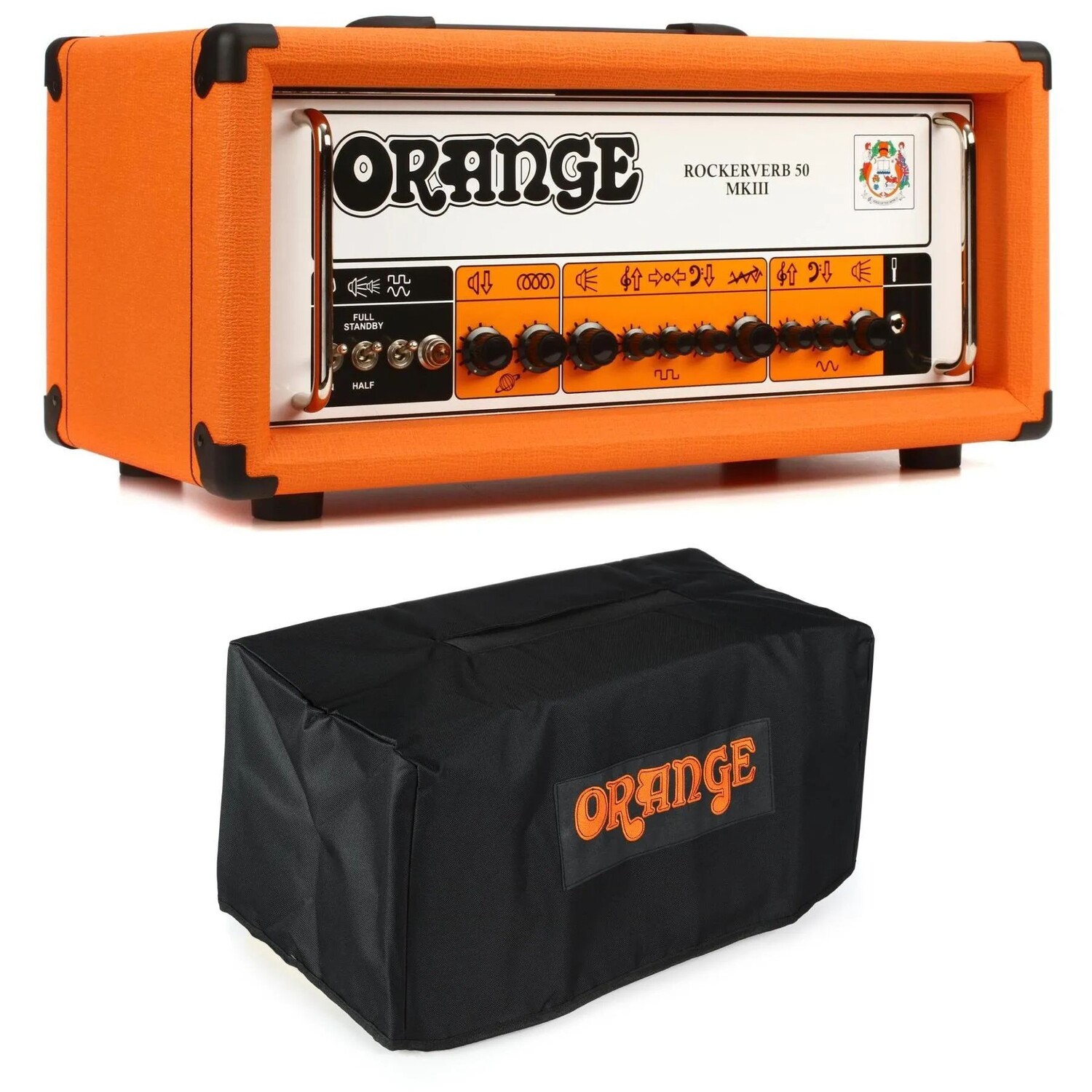 

Новый Orange Rockerverb 50 MKIII — 2-канальная ламповая головка мощностью 50 Вт с крышкой