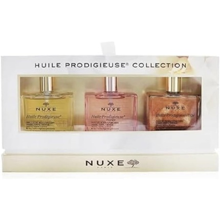 Коллекция Nuxe Huile Prodigieuse: Сухое масло Huile Prodigieuse 50 мл + Сухое масло Huile Prodigieuse Florale 50 мл + Сухое масло Huile Prodigieuse Or 50 мл