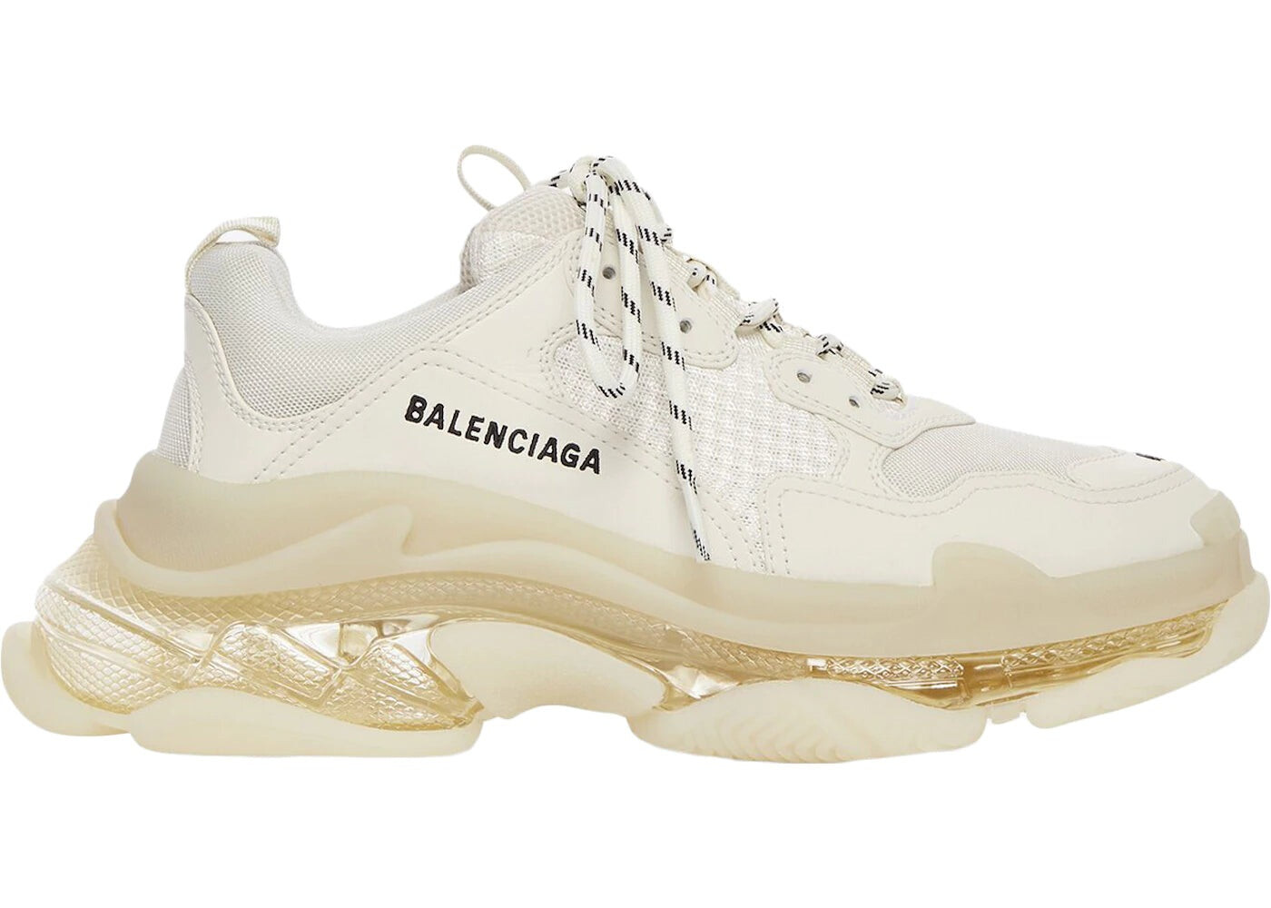 

Кроссовки Balenciaga Triple S Clear Sole, бежевый