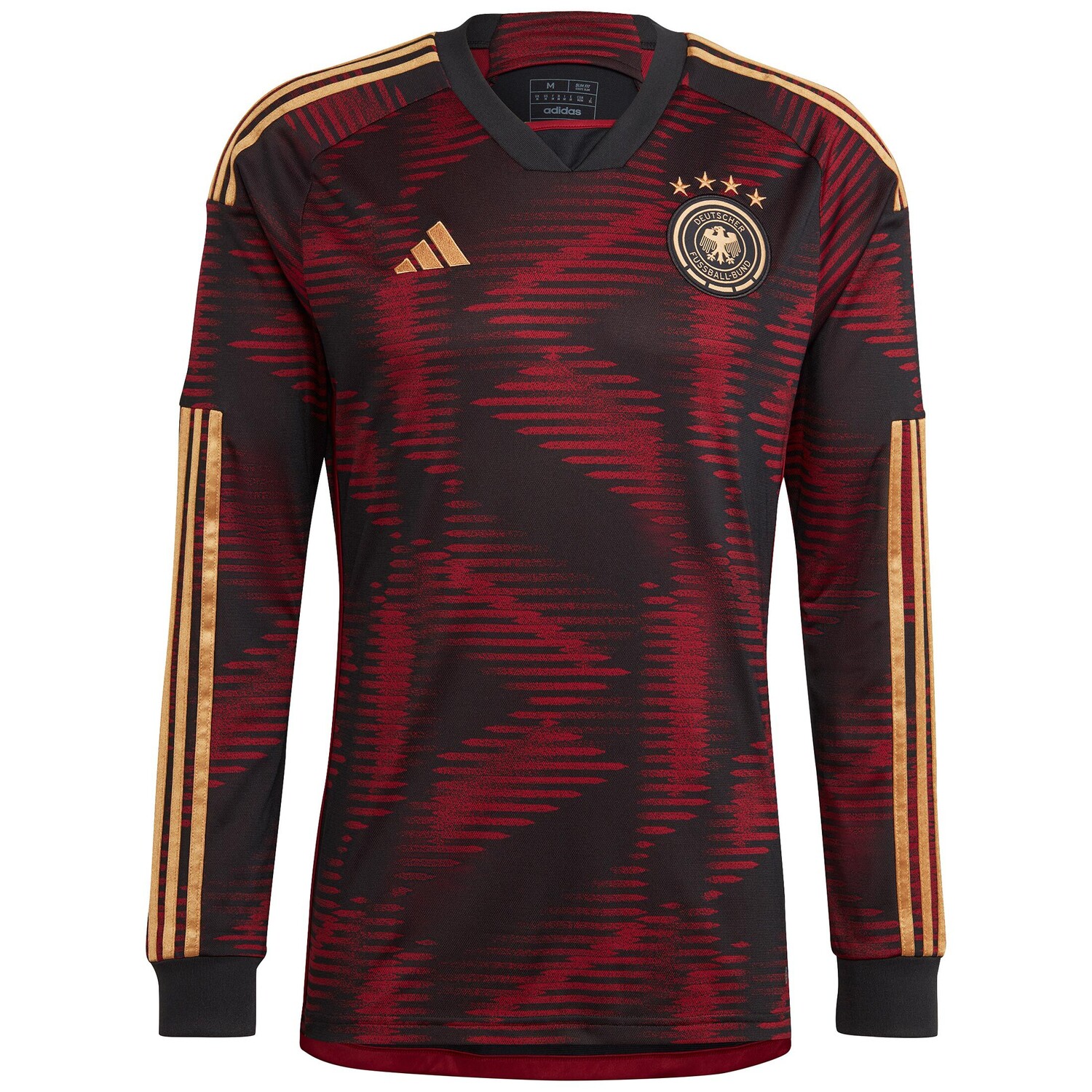 

Лонгслив adidas Performance Fußballtrikot DFB WM 2022 Away, черный