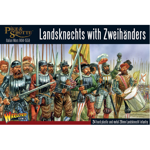 Фигурки Landsknechts With Zweihanders Warlord Games