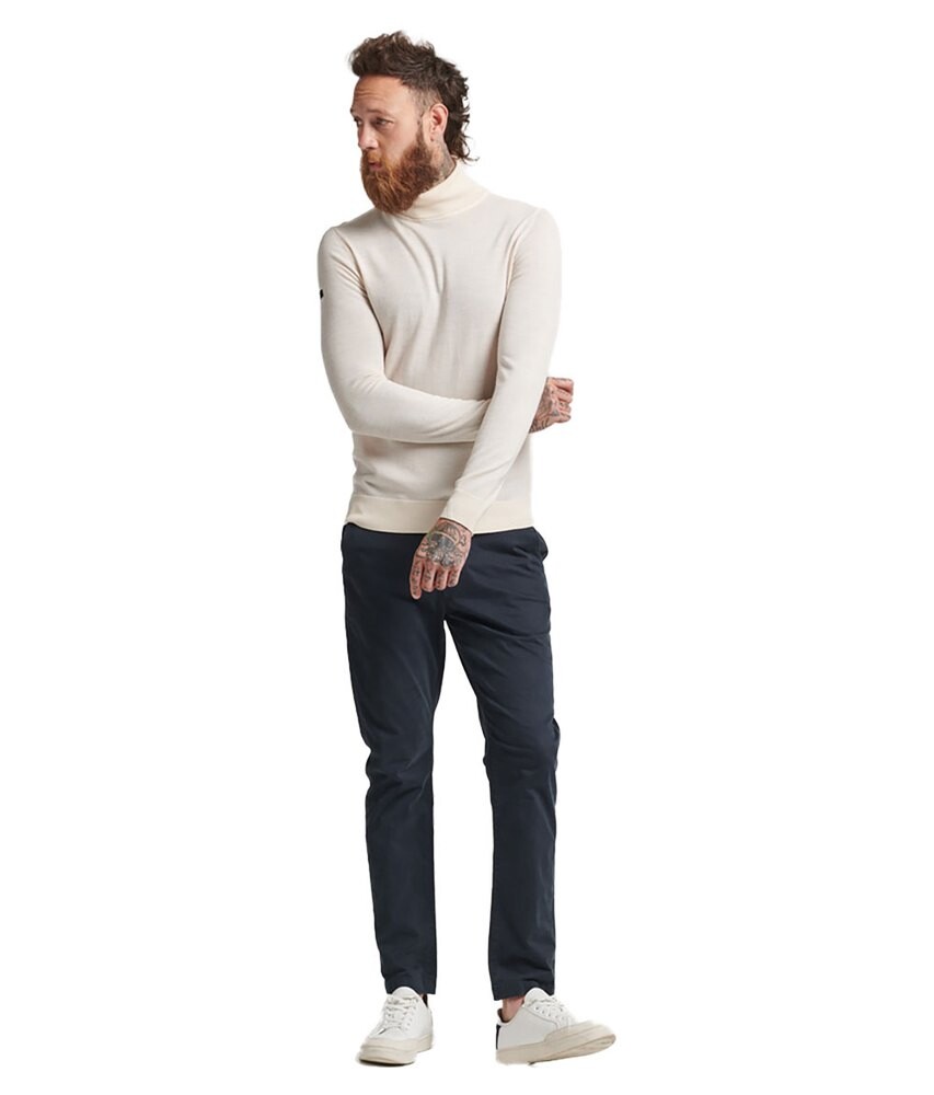 

Свитер Superdry Studios Merino Roll Neck, бежевый