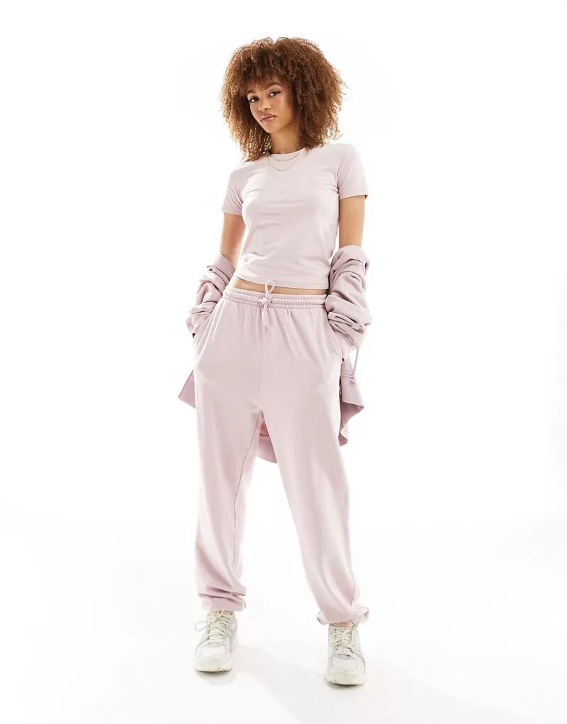 Пыльно-розовые джоггеры ASOS Ultimate юбка asos edition ultimate raw edge ruffle maxi пыльно сиреневый