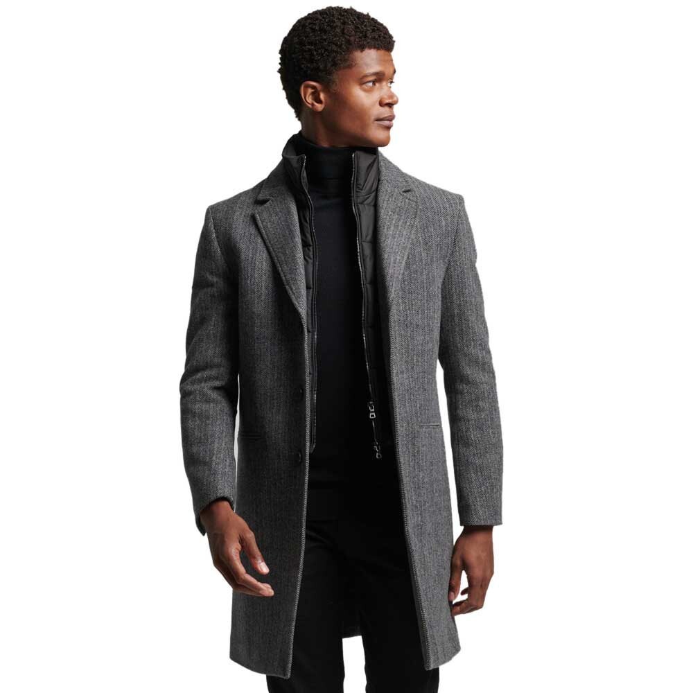 

Куртка Superdry Studios Wool Padded Town, серый