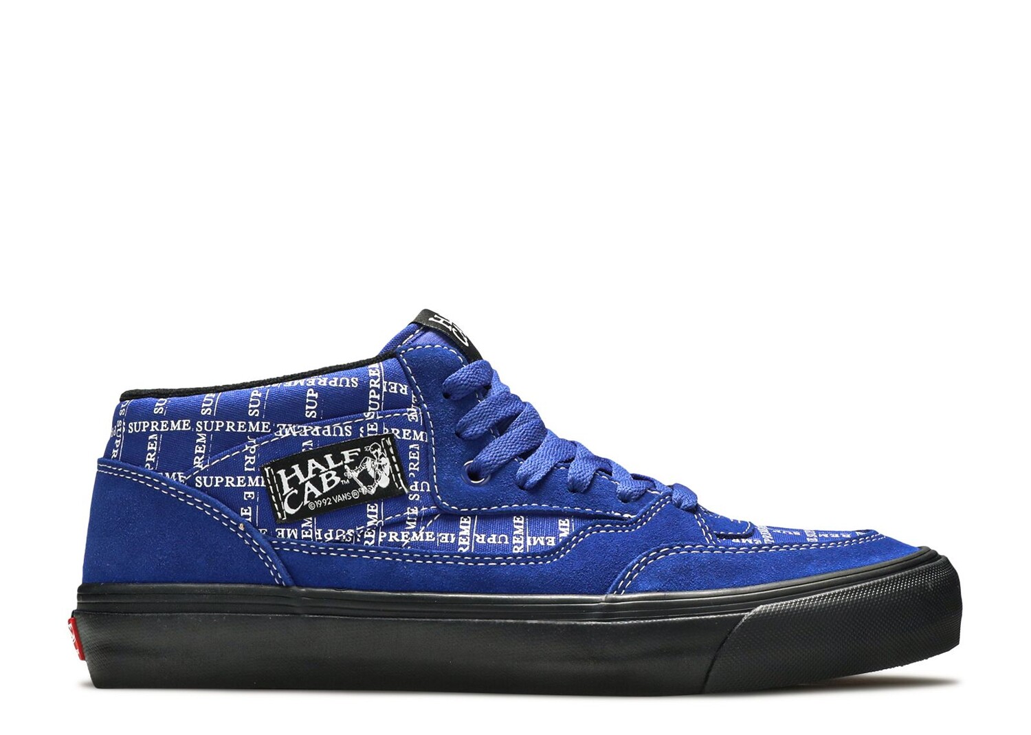 Кроссовки Vans Supreme X Half Cab Pro '92 'Logo Pattern - Royal Blue', синий кроссовки vans supreme x half cab barbed wire light blue синий