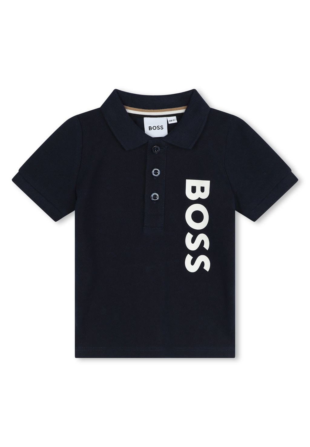 Рубашка-поло BABY SHORT SLEEVE BOSS Kidswear, цвет navy